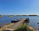 Stuga med absolut topplge vid havet, havsutsikt